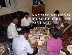 Ünsal bereketi paylaştı